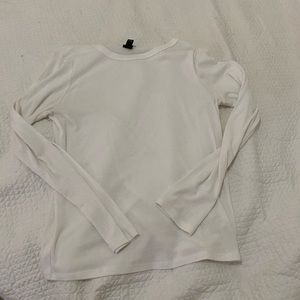 white long sleeve shirt